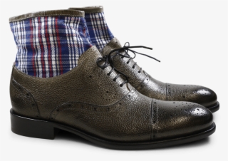 Ankle Boots Patrick 4 Scotch Grain Textile Grey Check - Work Boots #7806040