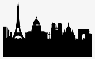 Paris Skyline Silhouette Png #7806163