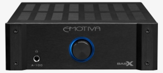 Only A Blue Lit Volume Knob Adorns The Front Fascia - Emotiva Basx A 100 #7807705