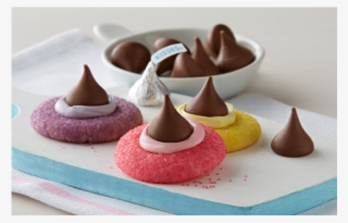 Hershey's Kisses Springtime Thumbprint Cookies - Hershey's Kisses #7808091