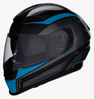 Blue - Motorcycle Helmet #7809123