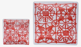 Two Sizes Porcelain Square Plates - Art Paper #7809821