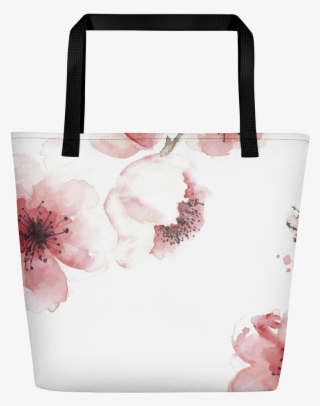 Cherry Blossom Bag - Beach Bag Mockup #7810362