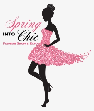 'spring Into Chic' Fashion Show - Silhouette Rose Girl #7813311