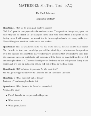 Midterm Faq - Document #7813468