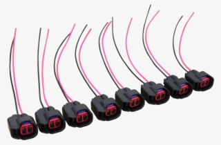 Set Of 8 Fuel Injector Connector Pigtails For 2001-2009 - Speaker Wire #7813573