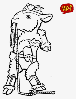 B&w Wonder Goat - Cartoon #7813923