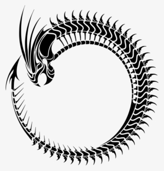 Ouroboros Chinese Dragon Symbol Computer Icons - Circle Logo Design Tribal #7814194