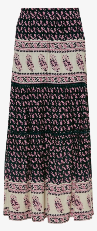 Printed Bohemian Maxi Skirt - Skirt #7814278