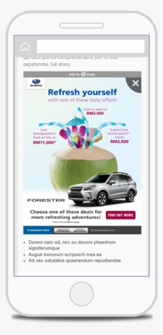 The Ad Will Only Appear When User Scroll Down An Article - Iphone #7815092