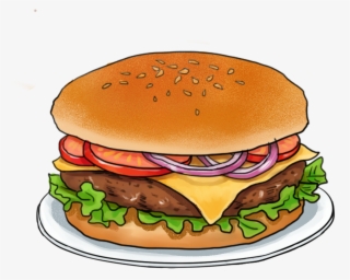 Element Vector Cuisine Illustrator Png And Psd - Cheeseburger #7815531