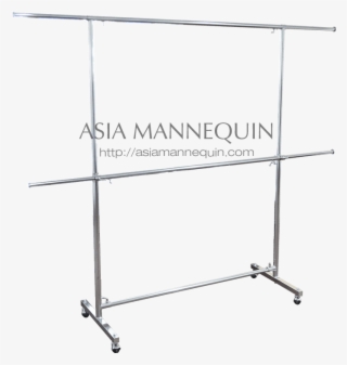 2 Tier Garment Rack Cr3 008hd 4ft Clothes Garment Racks - Shelf #7816004