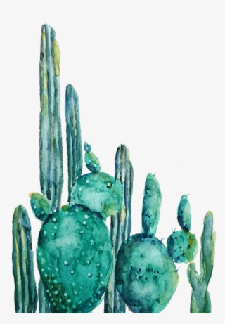 Bleed Area May Not Be Visible - Cactus Watercolor #7816655