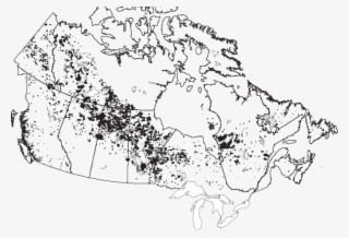 Map Of Large Fires In Canada, 1980 - Blank North America Map With States #7816717