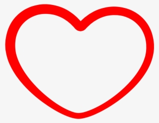 Heart Png Outline Transparent - Herz Rot #7817522