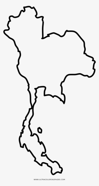 Thailand Coloring Page - Map #7817934