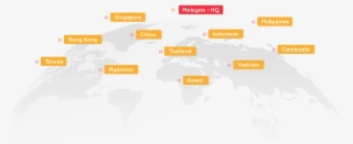 We Are Currently In Malaysia, Singapore, Indonesia, - World Map #7818345