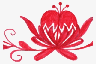 Pink Flower Clipart Divider - Motif #7819309