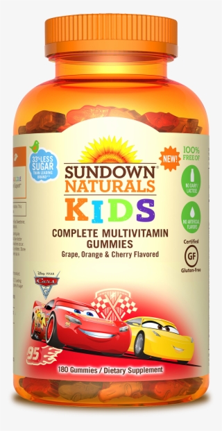 Disney© Pixar's Cars 3 Complete Multivitamin Gummies - Sundown Naturals Omega Fish Oil #7820159