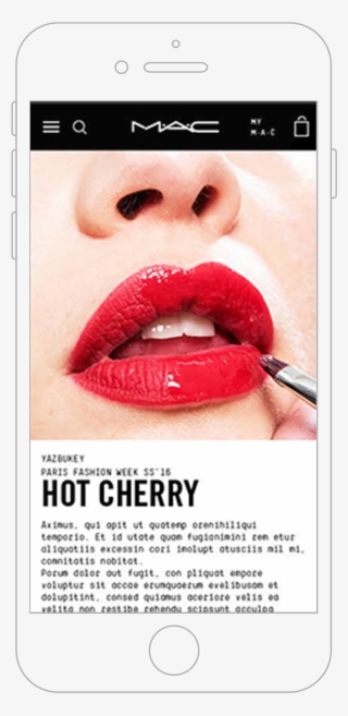Landing Page Designed For Fashion Week Make-up Trends - Lip Care #7821173