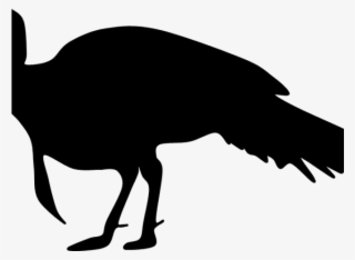 Turkey Clipart Silhouette - Wild Turkey Clipart Black And White #7822542