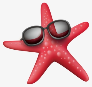 Wearing Sunglasses Sea Starfish Png File Hd Clipart - Starfish #7822699