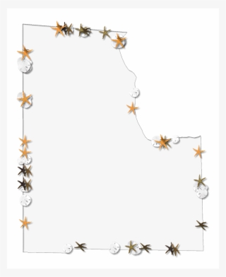 A Map Of Baker With A Thin Black Outline, Inner Drop - Motif #7822915