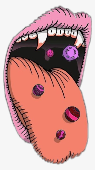 Tounge Sticker - Planets Mouth #7823972