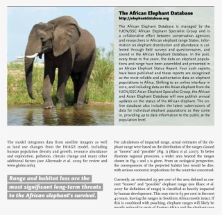 African Elephant Range And Population Density - Indian Elephant #7824272