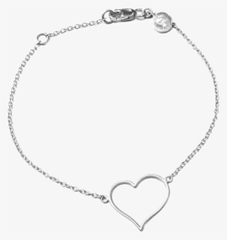 Silver Heart Shaped Love Bracelet - Necklace #7824906