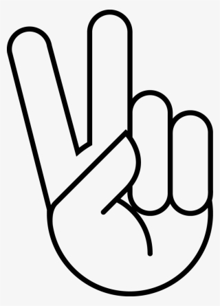 St006 Welcomebooklet Peacesign - Line Art #7825538
