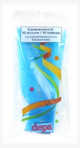 Knife, Fork/knife, Ps, Transparent/blue - Depa #7826080