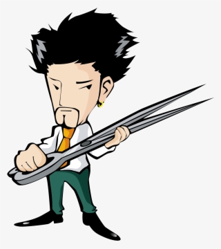 Comb Hair Iron Hairdresser Beauty Parlour - Barber Cartoon Png #7826680