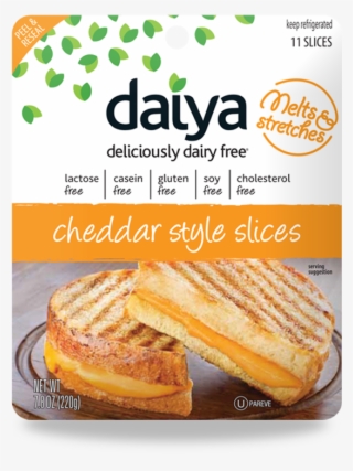 "meltable & Stretchy" Daiya Cheddar Low Protein Cheese - Daiya Cheddar Slices #7827346