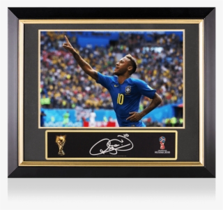 Neymar Jr Official Fifa World Cup™ Signed Plaque And - Neymar Brazil Vs Costa Rica #7827921