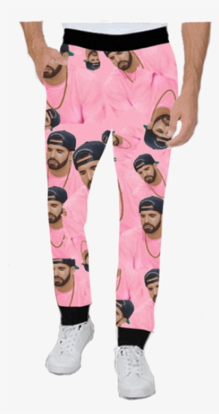 Drake Face All Over Jogger Pant - Leggings #7828035