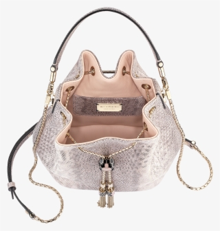 Serpenti Forever Bucket Bucket Karung Leather Silver - Bvlgari Serpenti Bucket Bag #7828759