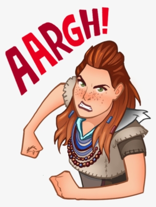 Horizon Stickers Messages Sticker-0 - Aloy Transparent Stickers Horizon Zero Dawn #7829080