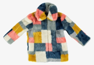 Stella Mccartney Kids Abbie Fake Fur Coat Square - Stella Mccartney Kids Coat #7830294