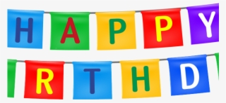 Happy Birthday Clipart Transparent Background - Transparent Background Happy Birthday #7830883