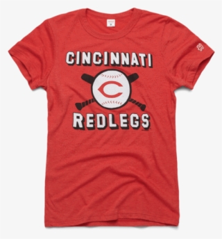 Women's Cincinnati Redlegs Vintage Tee Retro Mlb Baseballt-shirt - T-shirt #7831897
