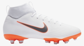 Nike Mercurial Superfly 6 Academy Df Mg Junior Football - White And Orange Football Boots #7832420