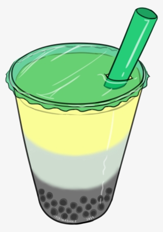 Nardacci Art New Pride Bobas Aro Aromantic Pride Boba - Caffeinated Drink #7832449