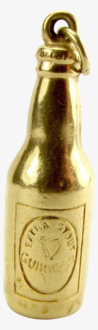 Vintage 9ct Gold Bottle Of Guinness Charm Hm - Glass Bottle #7832542 Vintage 9ct Gold Bottle Of Guinness Charm Hm - Glass Bottle #7832542