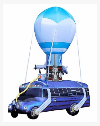 Image Via Spirit Halloween - Fortnite Battle Bus Inflatable #7832985