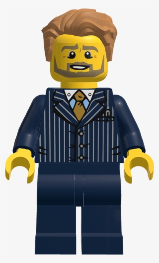 Lego Minifigure Twn277 Businessman Pinstripe Jacket - Cartoon #7833056