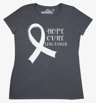 Hope Cure Lung Cancer Ribbon Women' T-shirt - Shirt #7836780