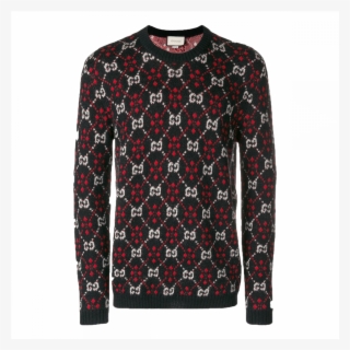 Gucci Monogram Knit Jumper - Gucci Knitwear Monogram Black #7836828