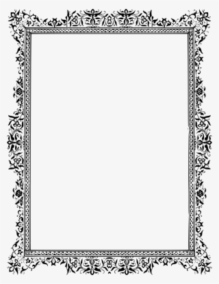 Grey Frame Png Photo - Black Decorative Border #7836829