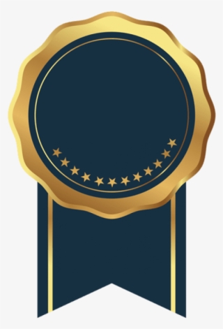 Free Png Download Seal Badge Gold Blue Transparent - Gold Badge Transparent #7837122